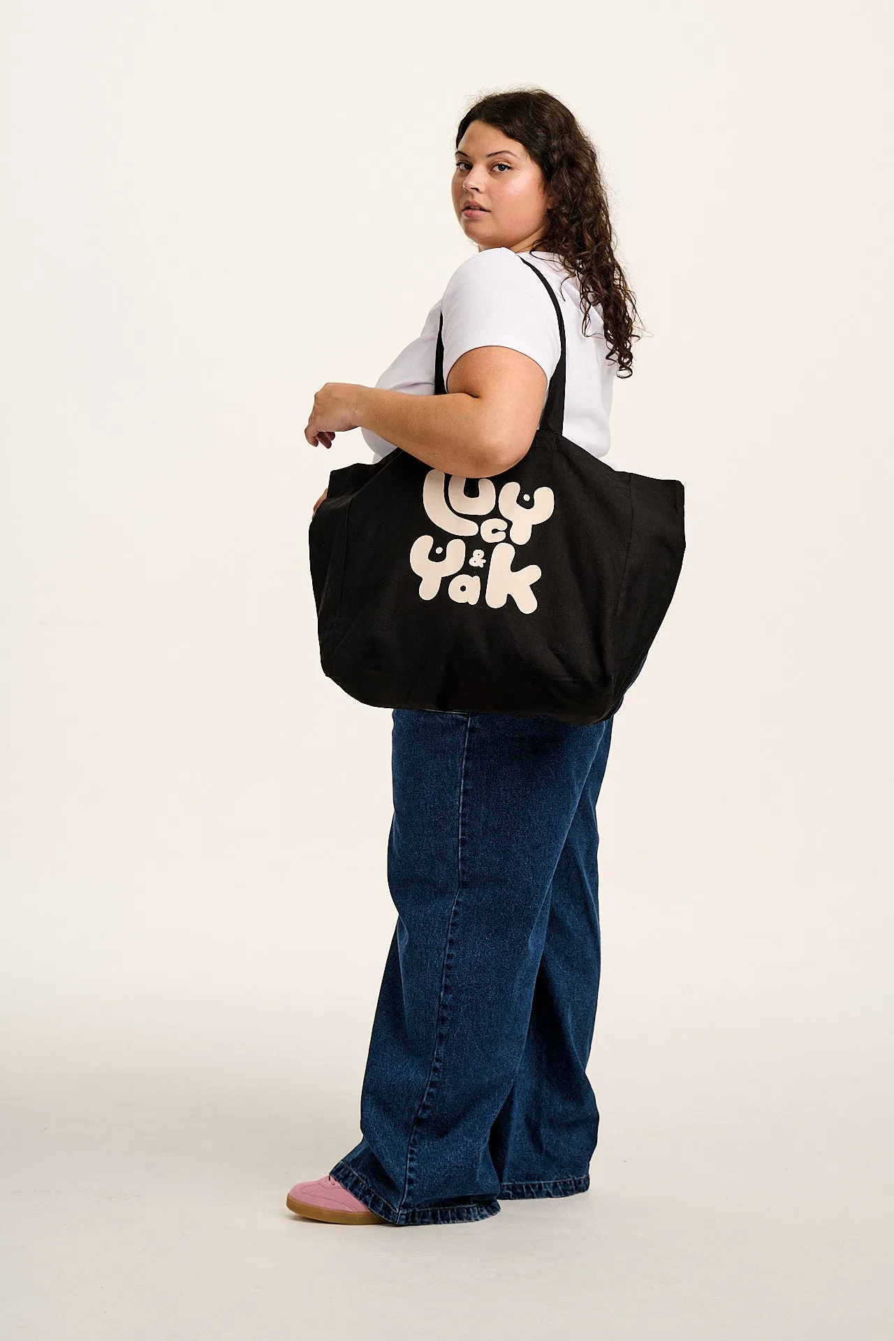 Large Tote Bag in Black sold by Lucy & Yak