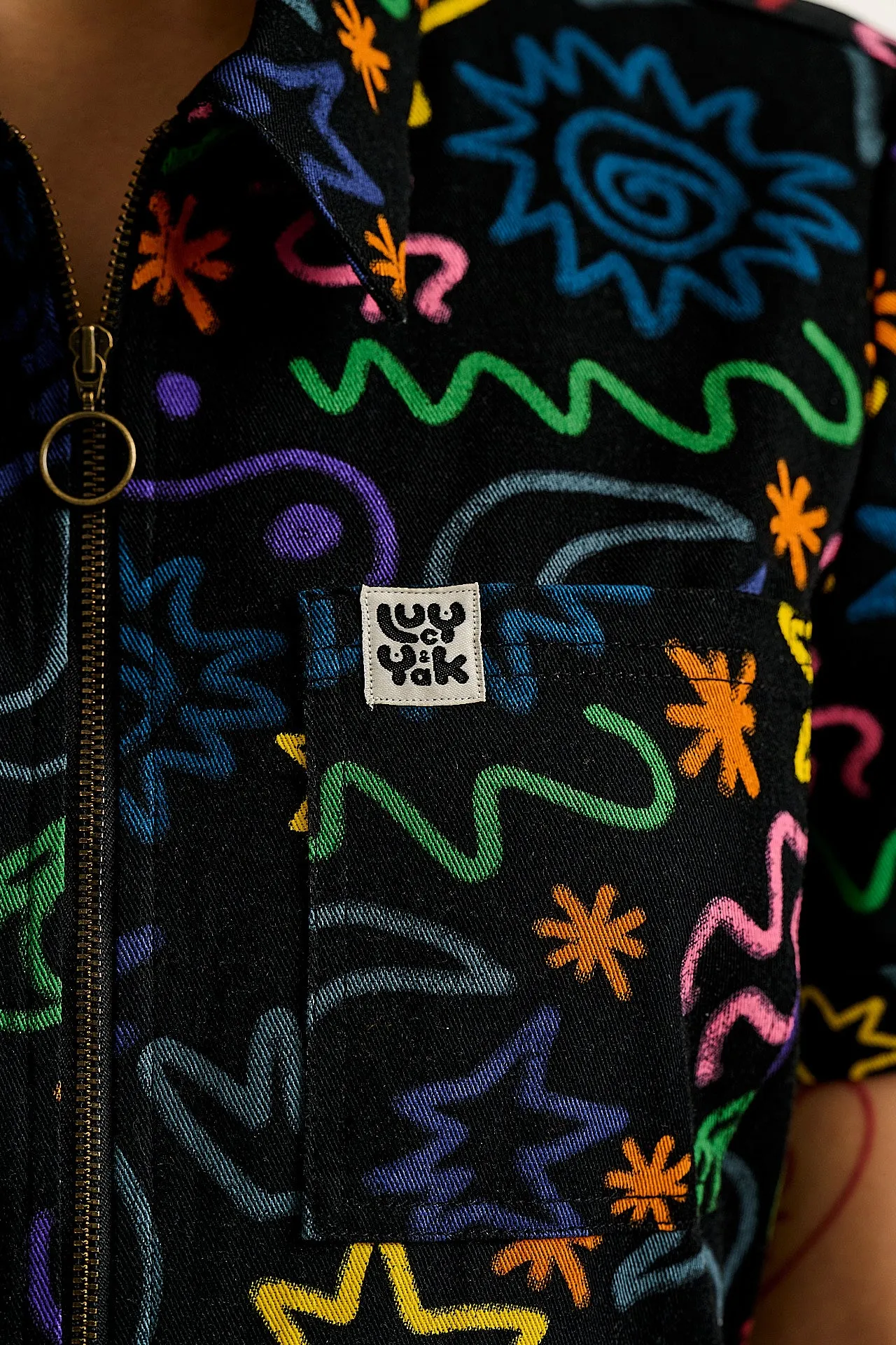 Ragan - Cotton Jumpsuit in Apollo Print sold by Lucy & Yak product image thumbnail 4