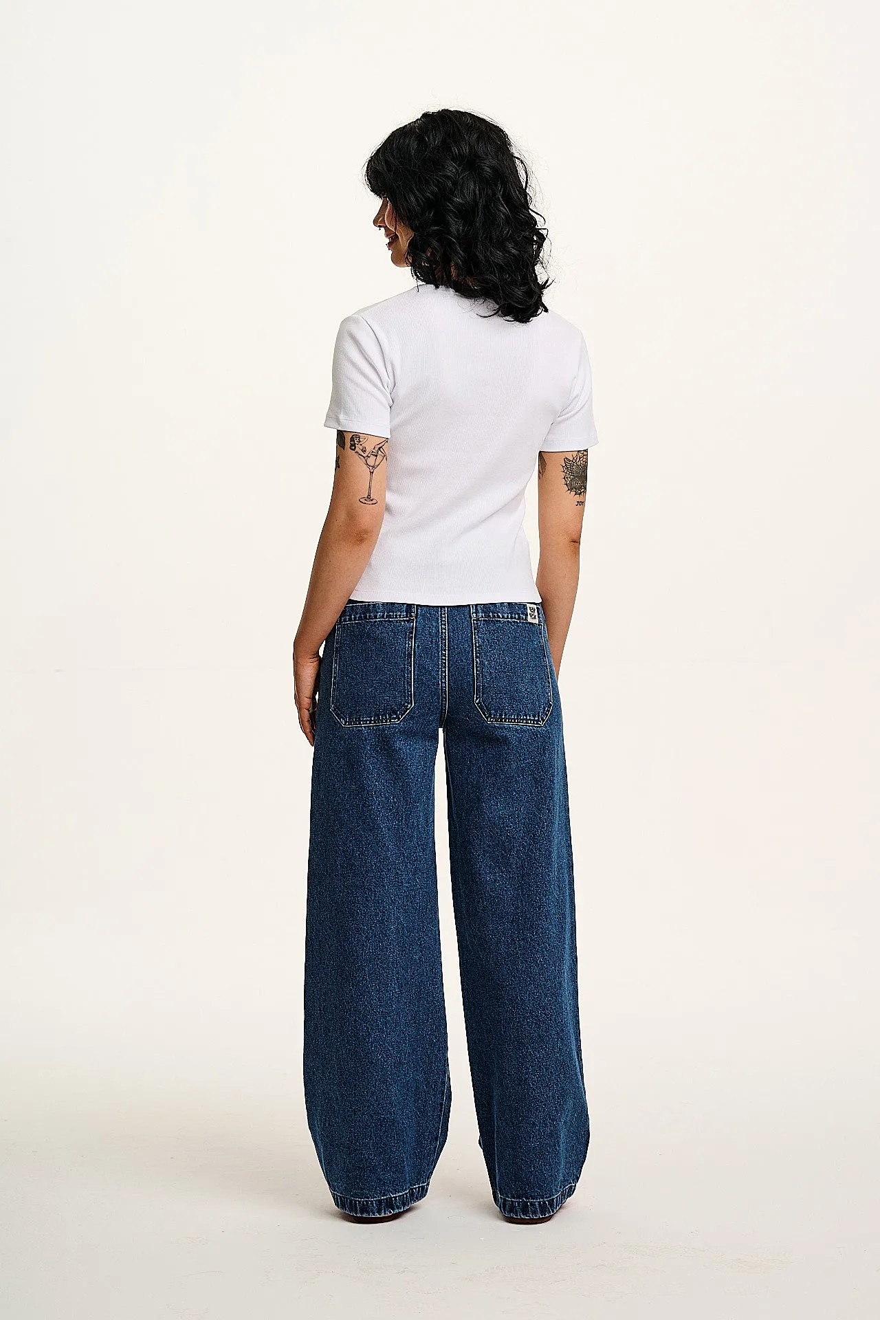 Gracie - Cotton T-Shirt in White sold by Lucy & Yak product image thumbnail 4
