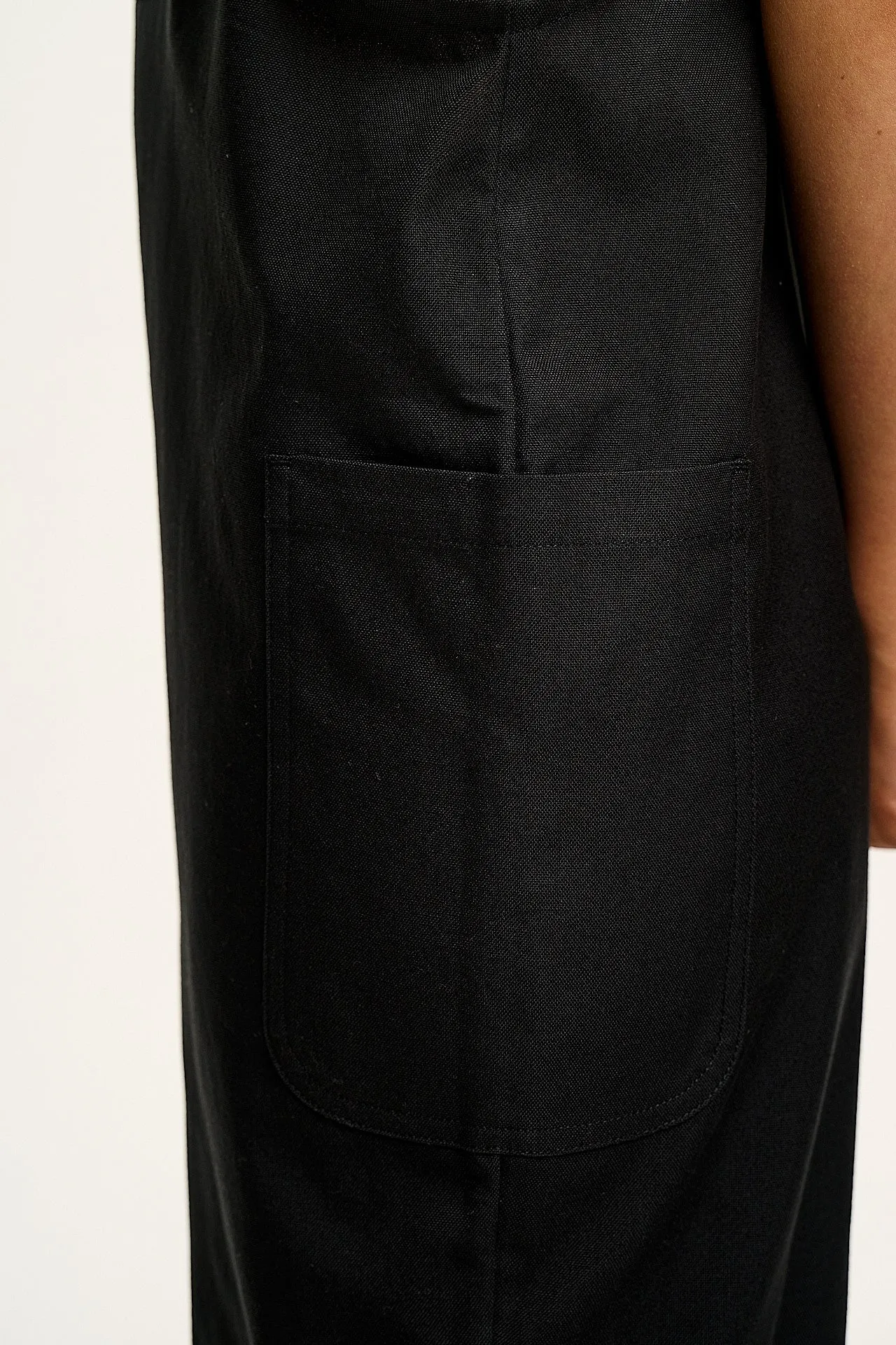 Una - Cotton Dungarees in Black sold by Lucy & Yak product image thumbnail 4