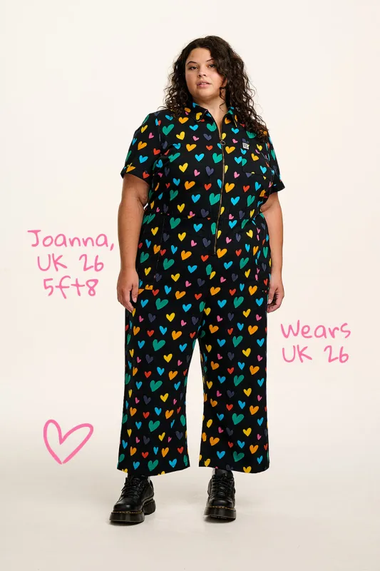 Ragan - Cotton Jumpsuit in Multi Cupid Print sold by Lucy & Yak