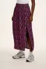 Poppy - Elasticated Waist Skirt in Purple Ditsy Floral Print sold by Lucy & Yak
