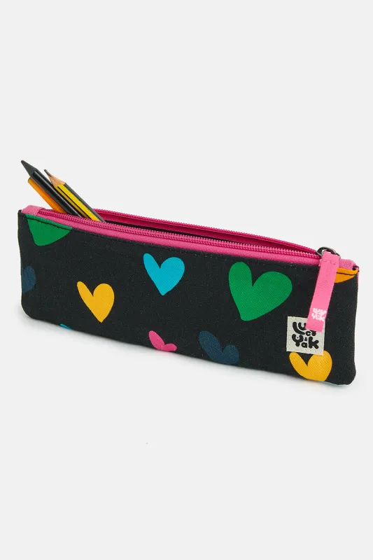 Pierra - Pencil Case Pouch in Multi Cupid Print sold by Lucy & Yak