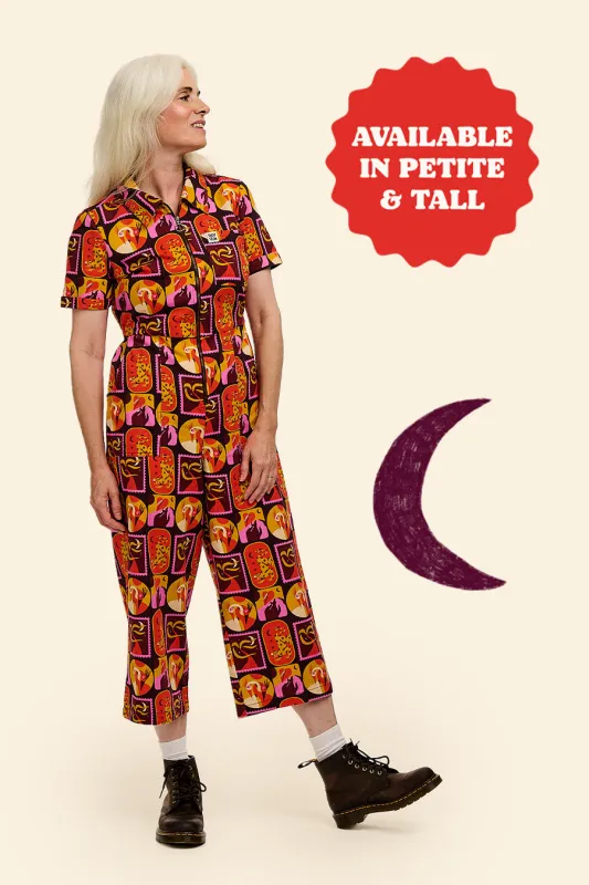 L.E. Ragan - Cotton Jumpsuit in Artist Print by Hugo Alberto sold by Lucy & Yak