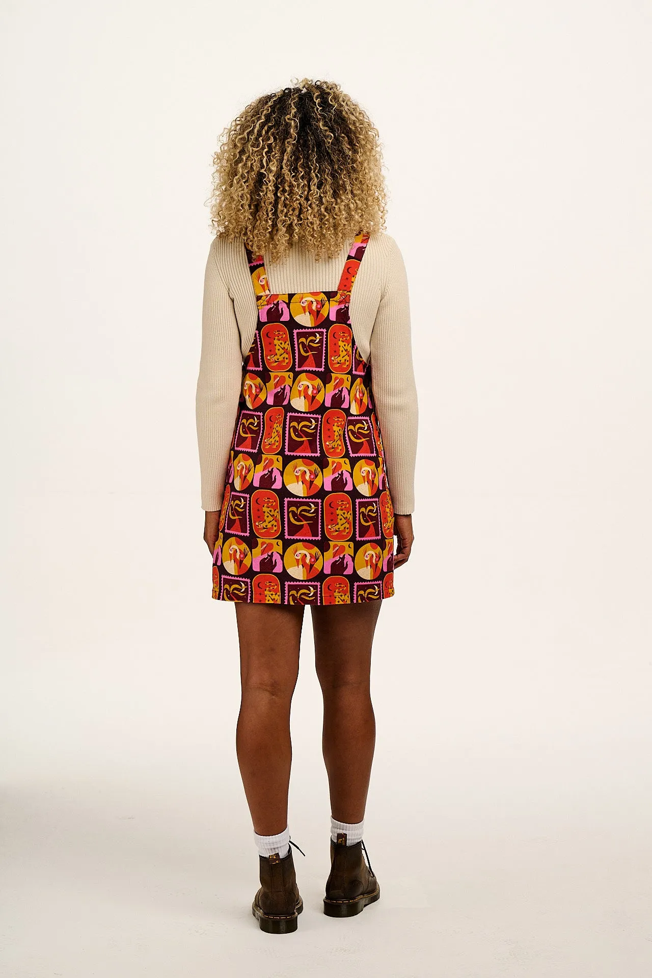 L.E. Mini Pini - Cotton Dress in Artist Print by Hugo Alberto sold by Lucy & Yak product image thumbnail 4