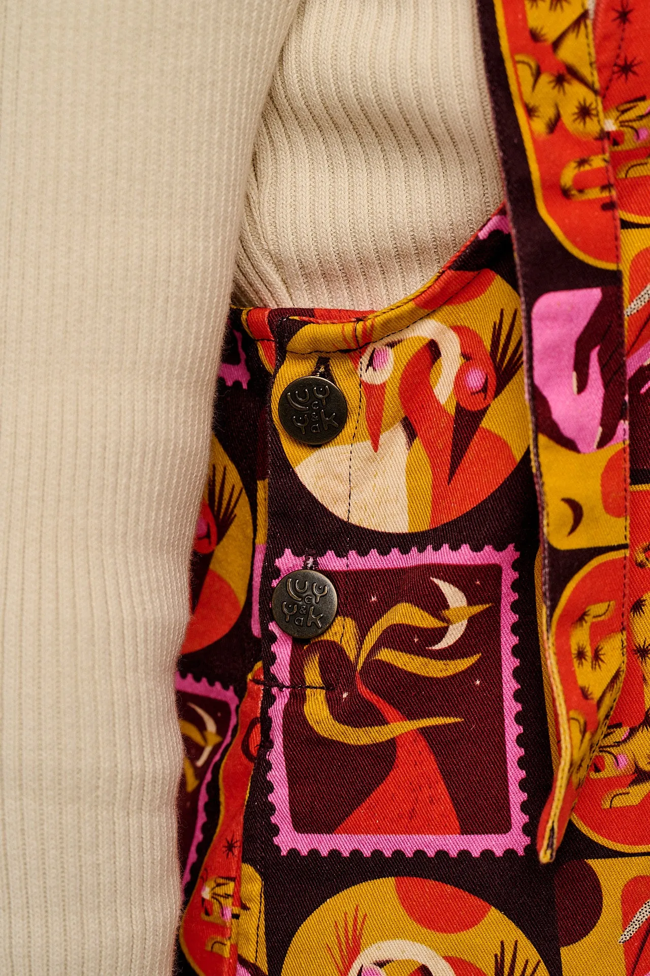 L.E. Mini Pini - Cotton Dress in Artist Print by Hugo Alberto sold by Lucy & Yak product image thumbnail 5