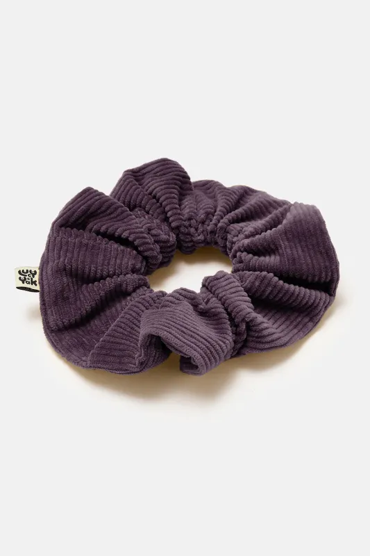 Mimmi - Oversized Scrunchie in Plum Perfect sold by Lucy & Yak