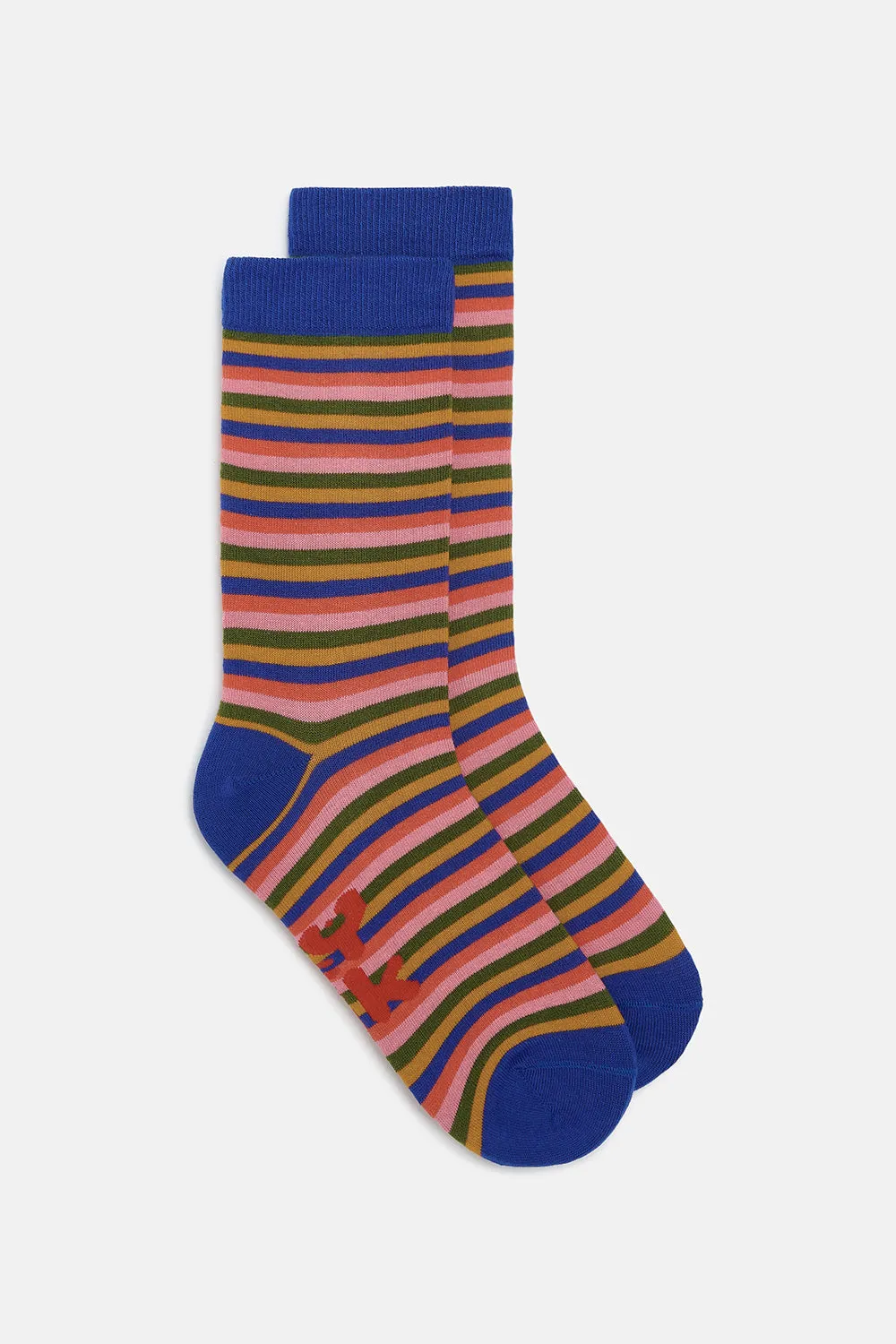 JoJo - Cotton Socks in Kitchen Stripe sold by Lucy & Yak