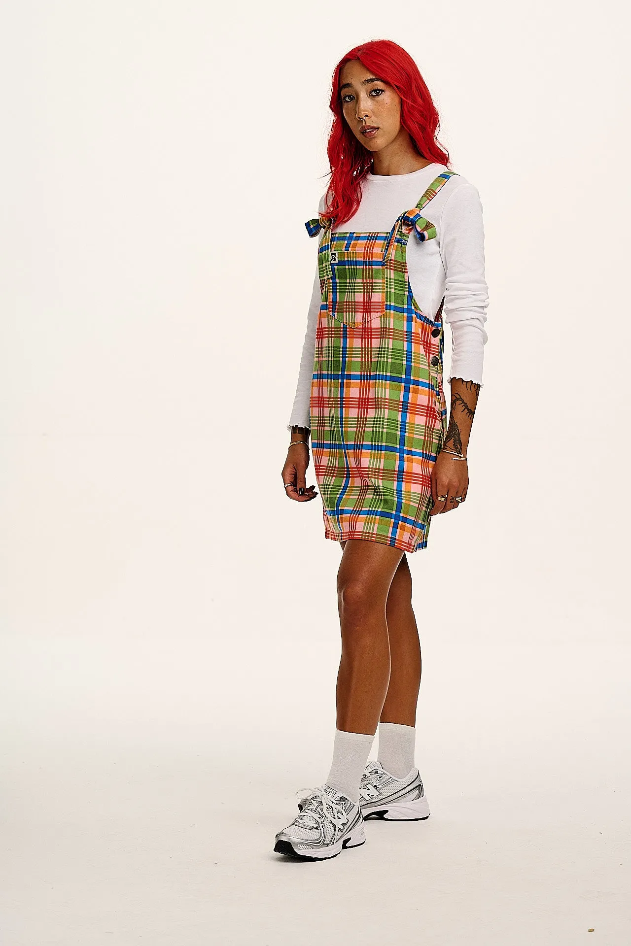 Mini Pini - Cotton Dress in Kitchen Check sold by Lucy & Yak product image thumbnail 4