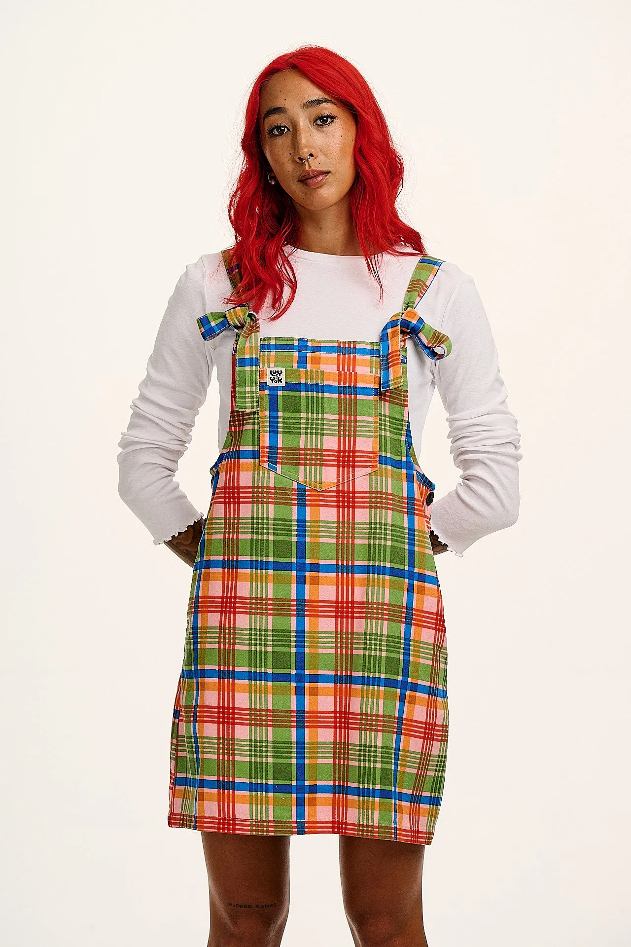 Mini Pini - Cotton Dress in Kitchen Check sold by Lucy & Yak product image thumbnail 3