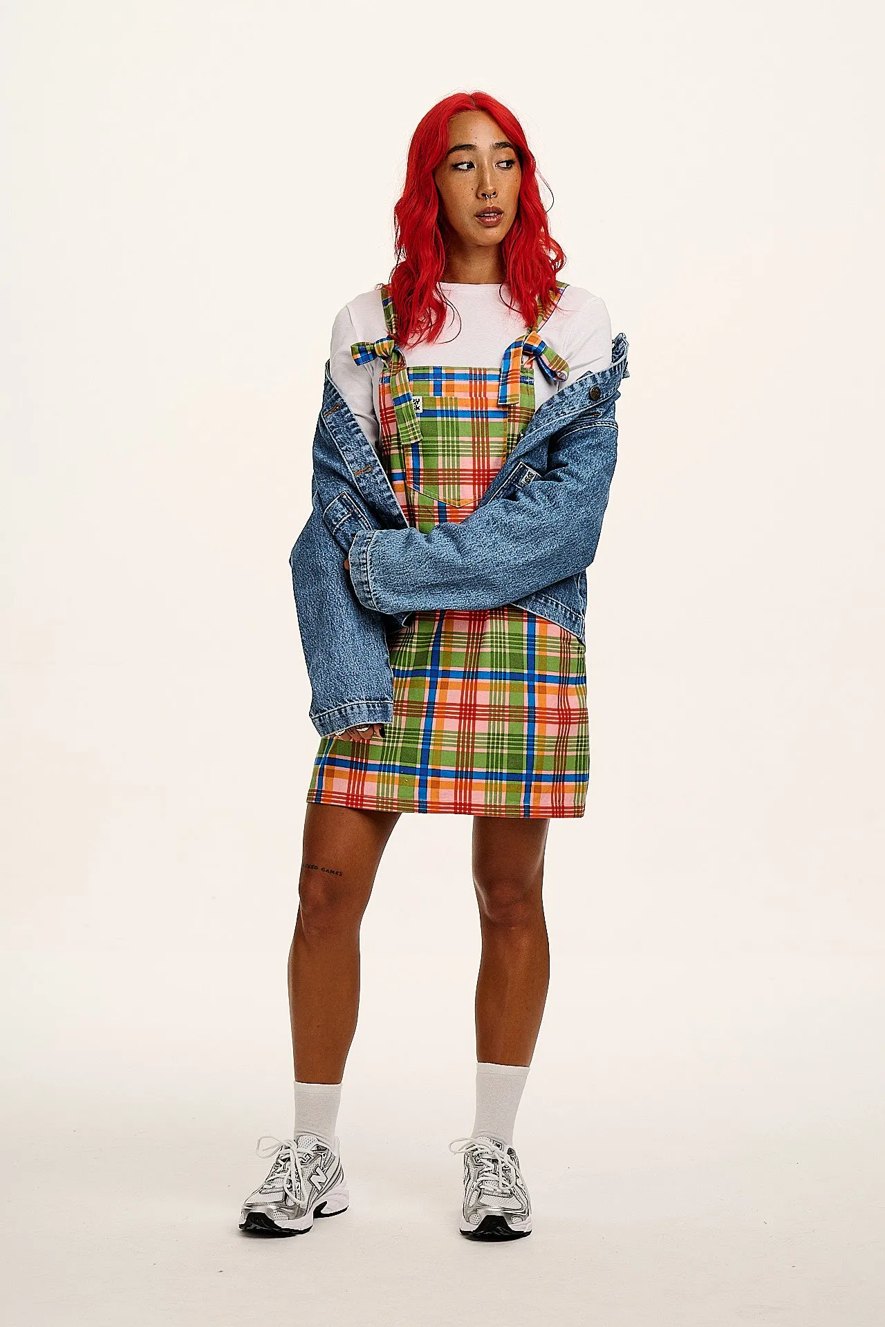 Mini Pini - Cotton Dress in Kitchen Check sold by Lucy & Yak product image thumbnail 5