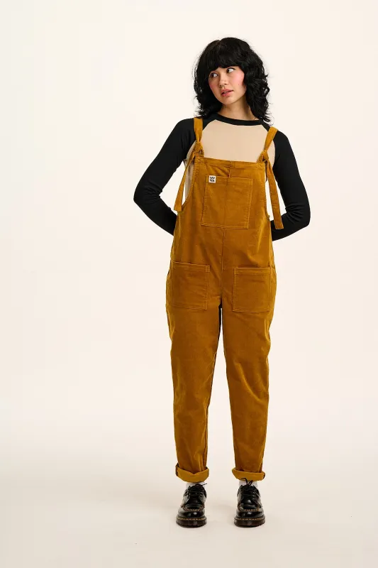 Original - Corduroy Dungarees in Mustard Yellow sold by Lucy & Yak
