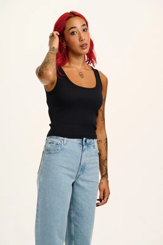 Eden - Vest in Black sold by Lucy & Yak