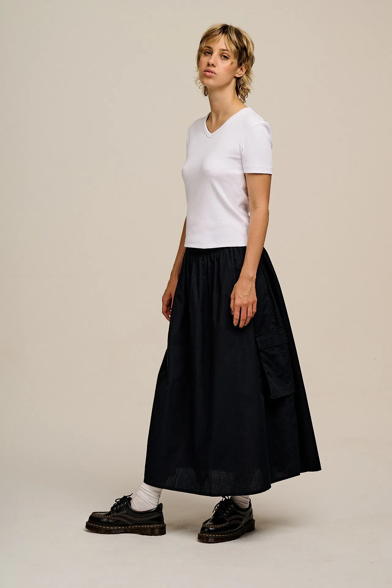 Dakota - Midi Skirt in Black sold by Lucy & Yak product image thumbnail 3