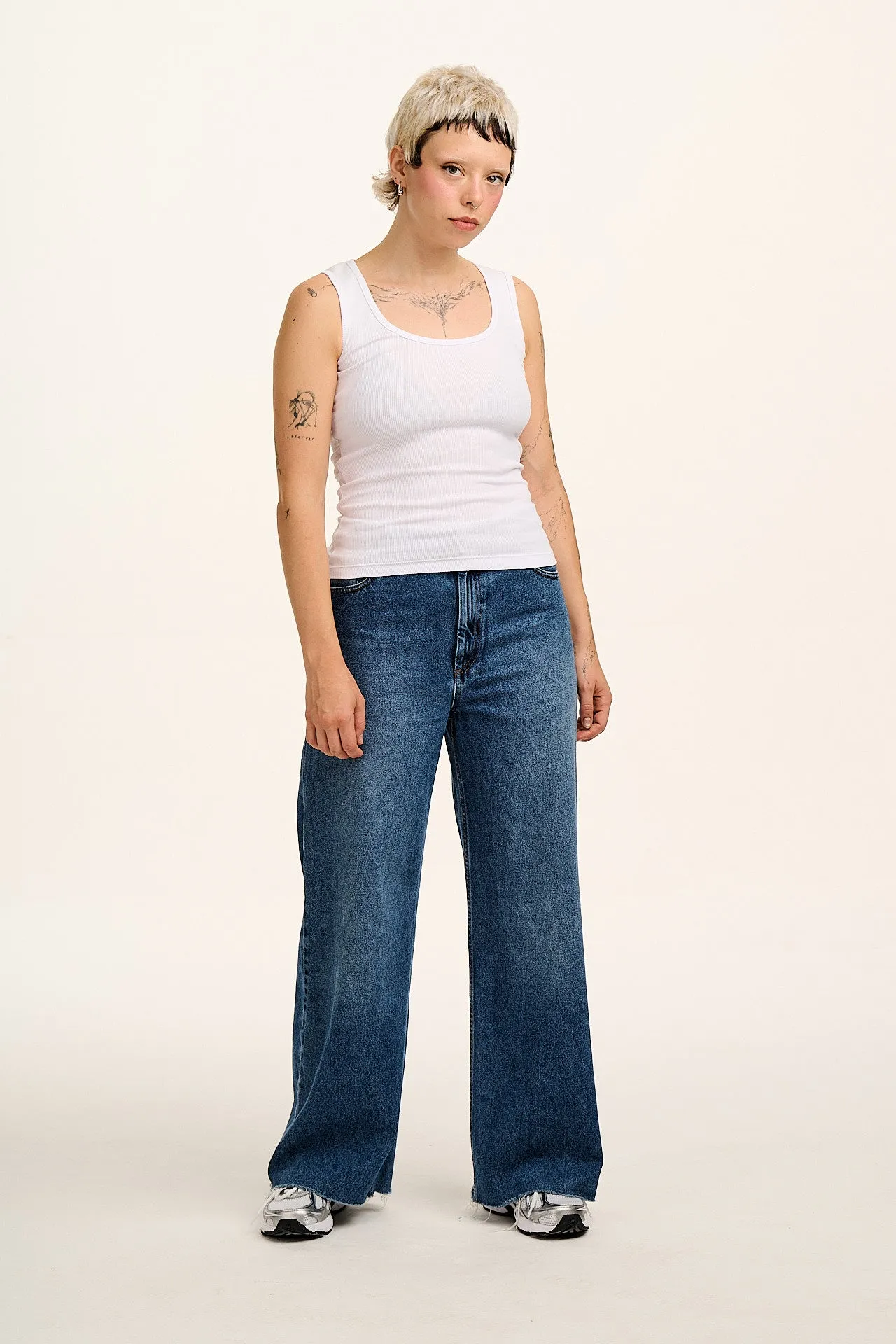 Romy - Ribbed Vest in White sold by Lucy & Yak product image thumbnail 5