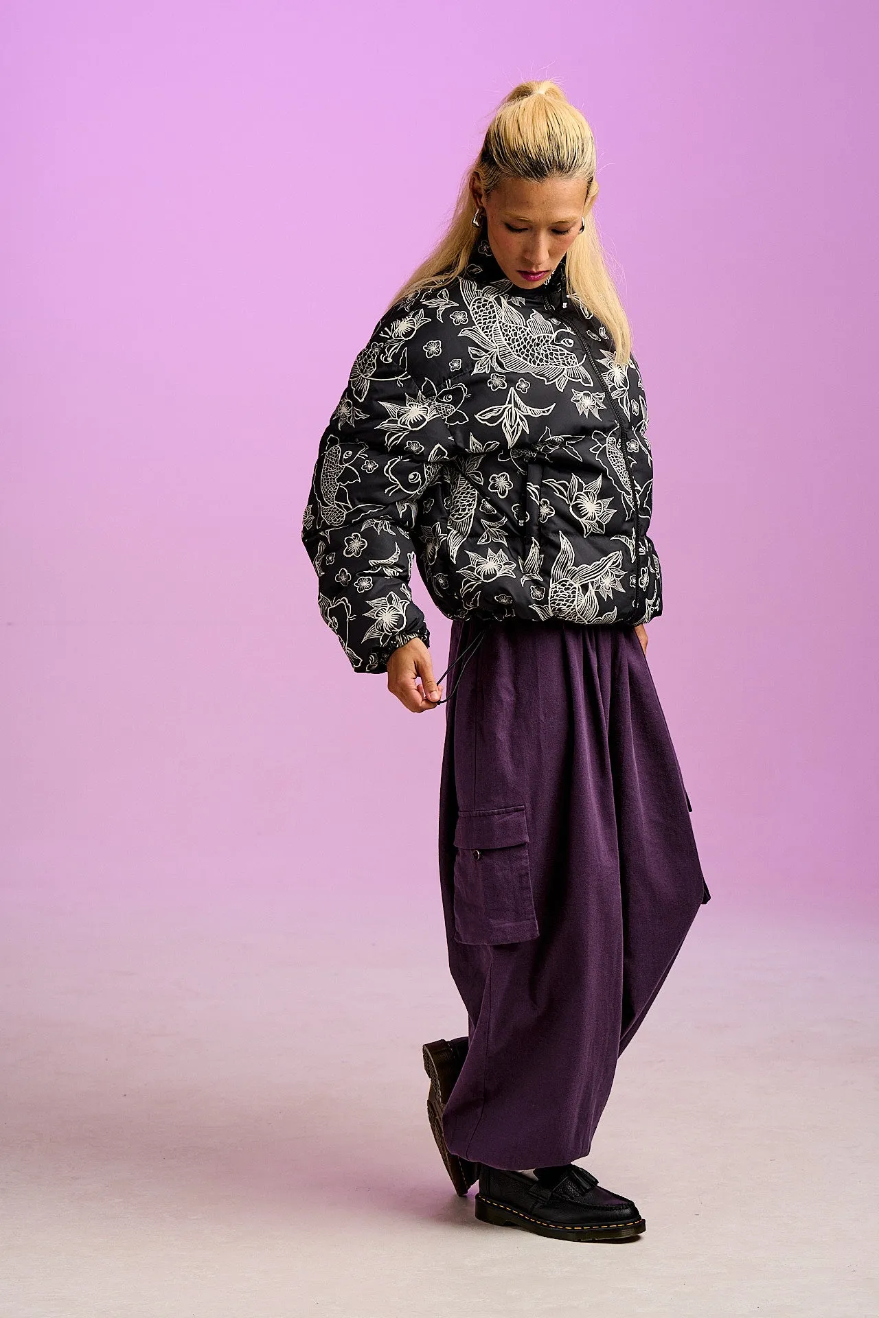 Paloma - Puffer Jacket in Koi Print sold by Lucy & Yak product image thumbnail 4