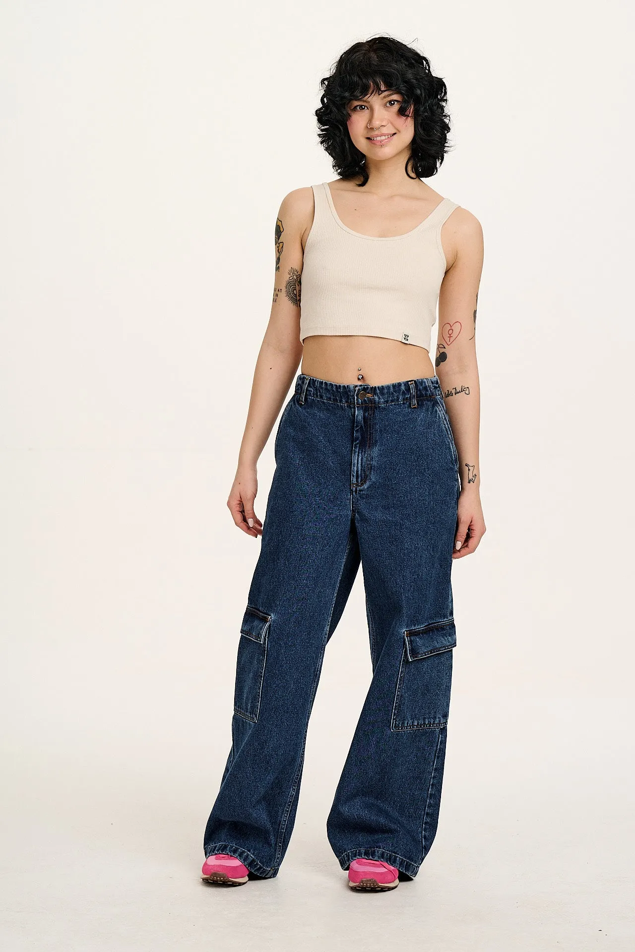 Josy - Vest Top in Ecru - OLD SKU (POS) (SUMMER) sold by Lucy & Yak product image thumbnail 4