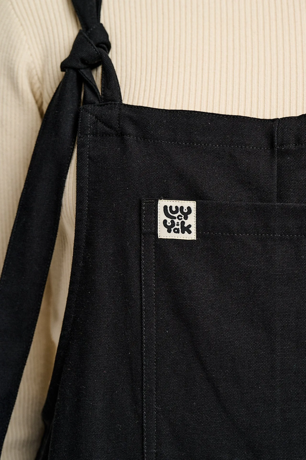 Original - Cotton Dungarees in Black sold by Lucy & Yak product image thumbnail 3