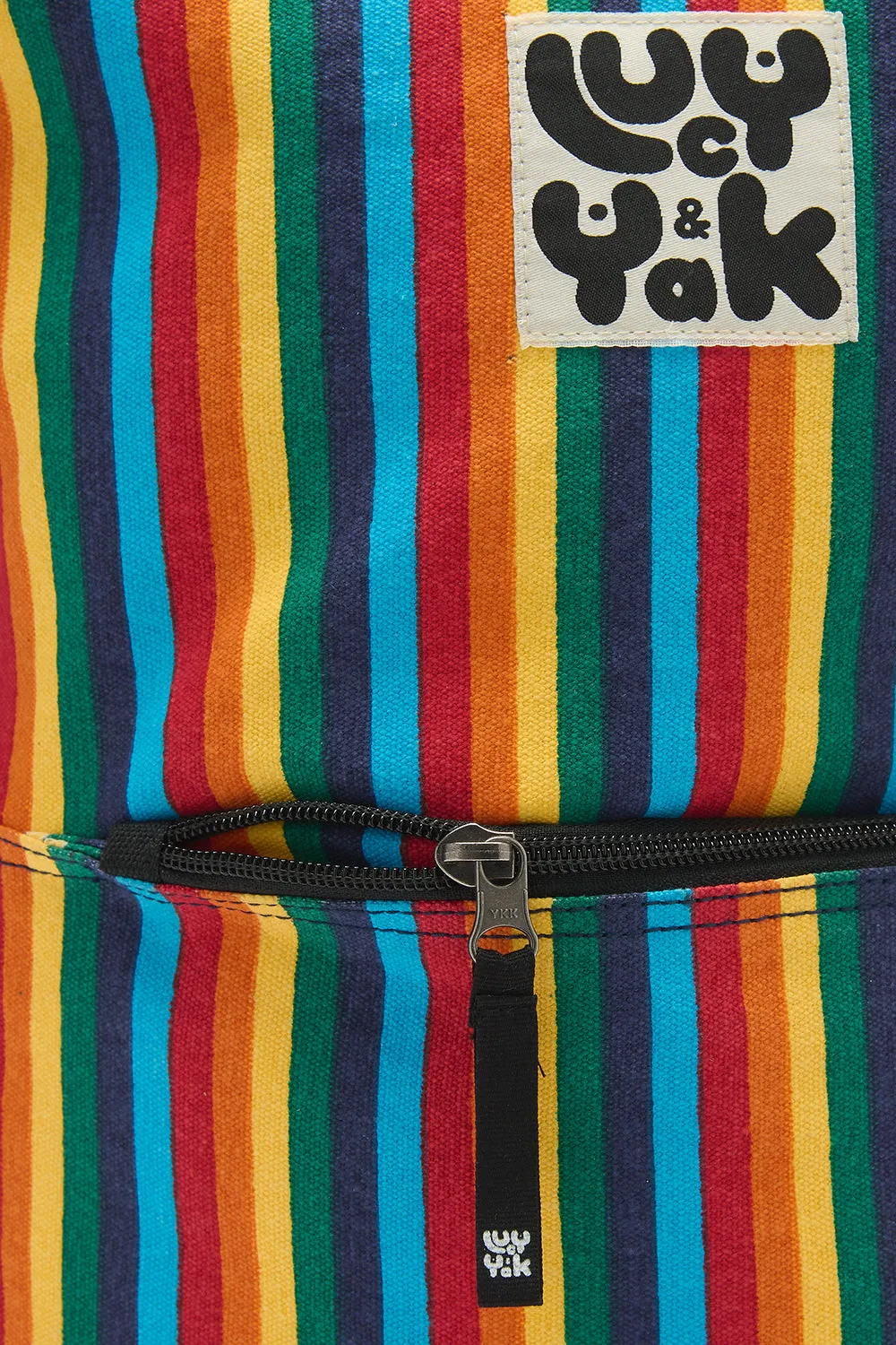 Dylan - Cotton Backpack in Rainbow Print sold by Lucy & Yak product image thumbnail 2