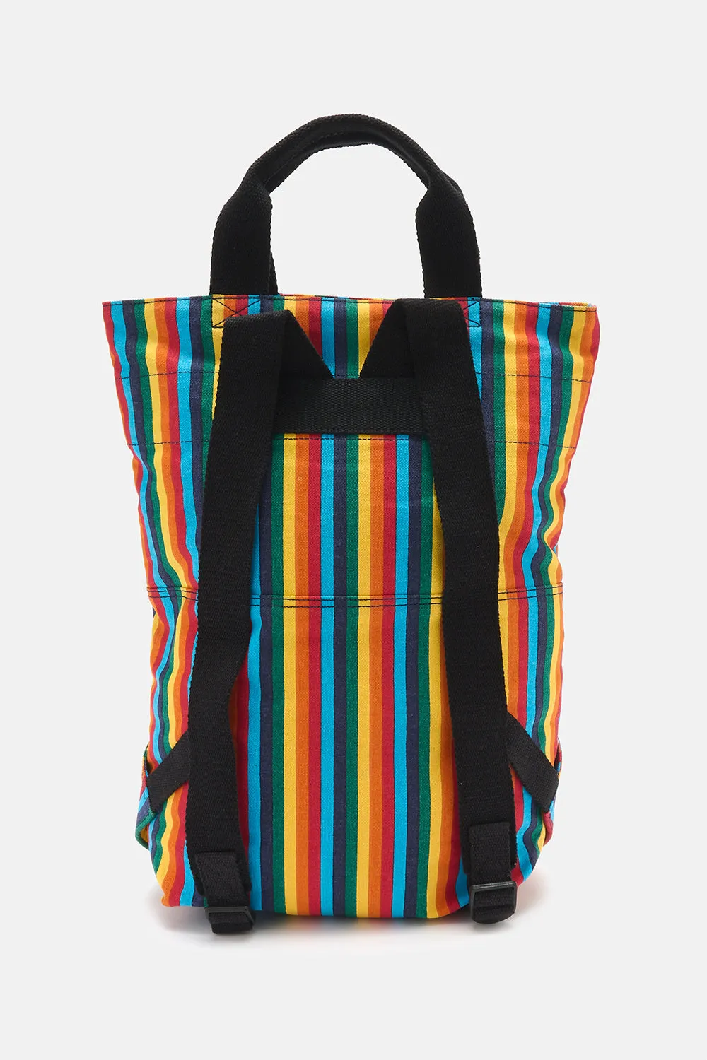Dylan - Cotton Backpack in Rainbow Print sold by Lucy & Yak product image thumbnail 3