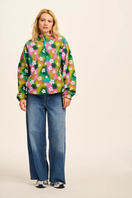 Stevie - Soft Polar Fleece in Tie Dye Daisy Lu sold by Lucy & Yak