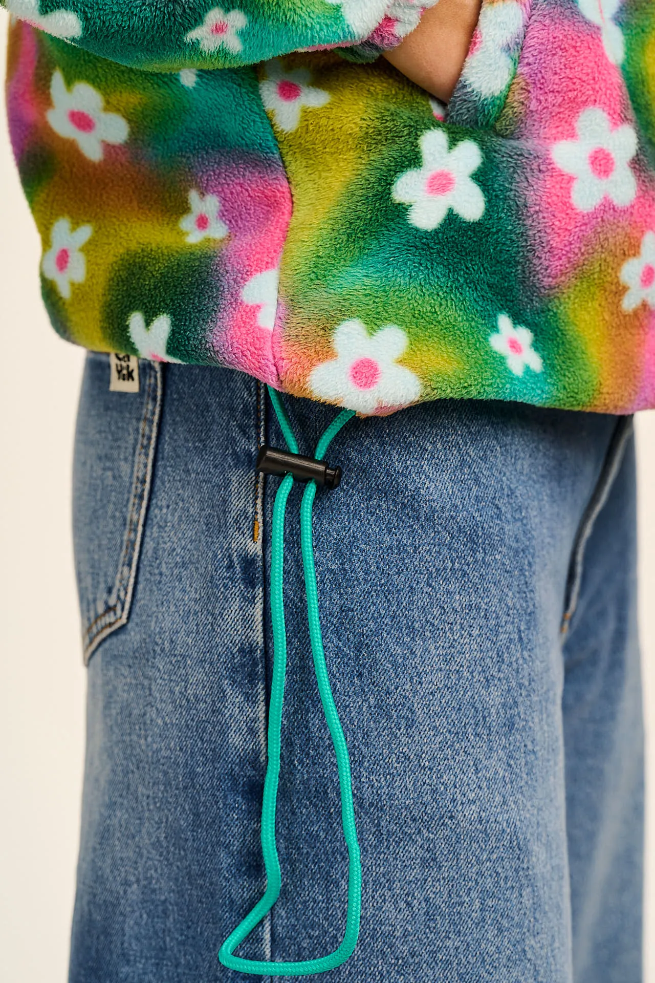Stevie - Soft Polar Fleece in Tie Dye Daisy Lu sold by Lucy & Yak product image thumbnail 5