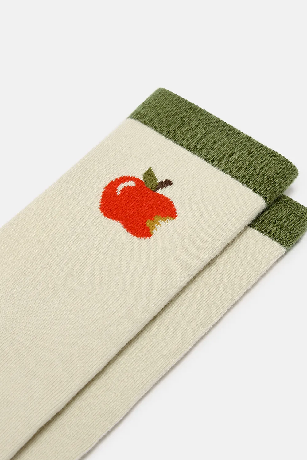 JoJo - Cotton Socks in Apples Print sold by Lucy & Yak product image thumbnail 2