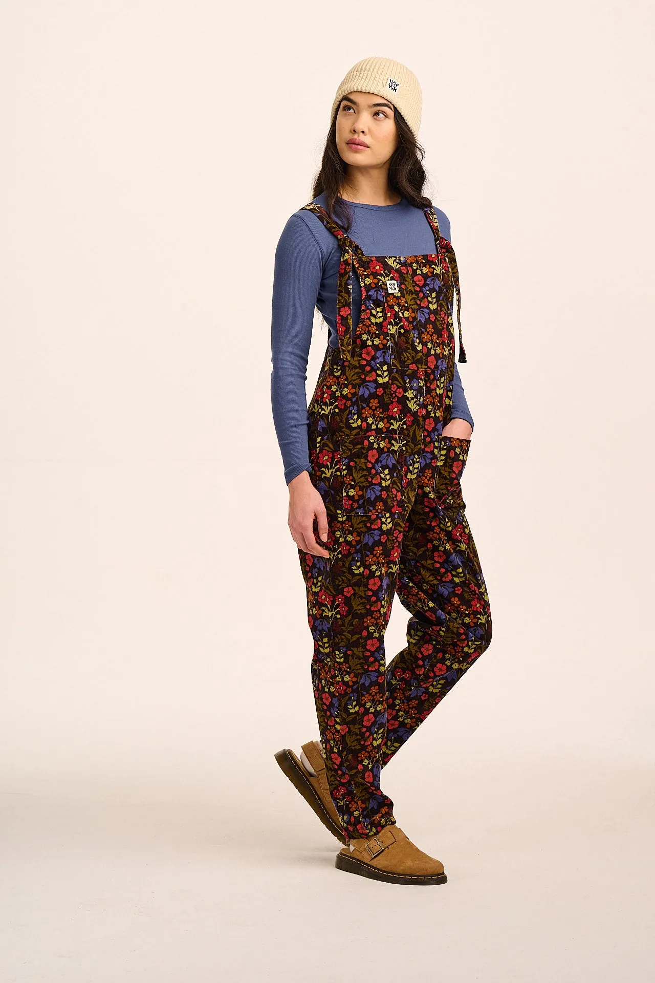 Original - Corduroy Dungarees in Vintage Floral sold by Lucy & Yak product image thumbnail 3