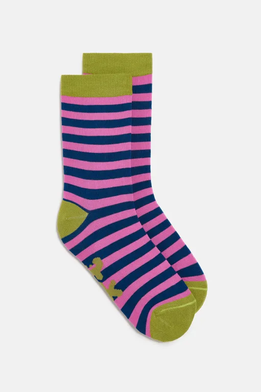 JoJo - Cotton Socks in Dreams Stripe sold by Lucy & Yak