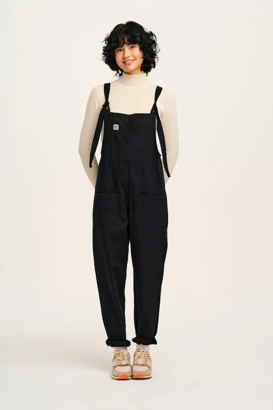Original - Cotton Dungarees in Black made by Lucy & Yak