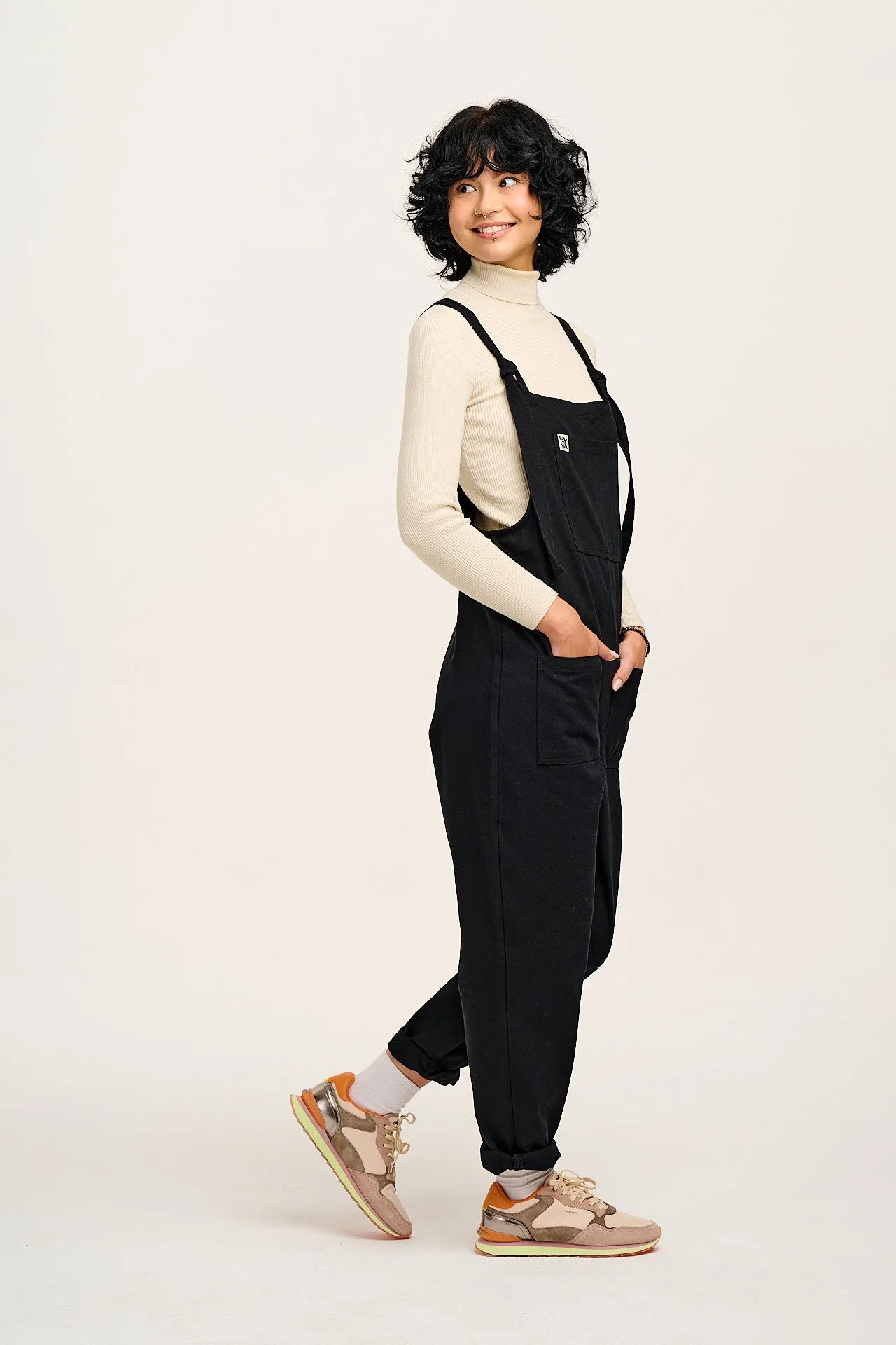 Original - Cotton Dungarees in Black sold by Lucy & Yak product image thumbnail 3