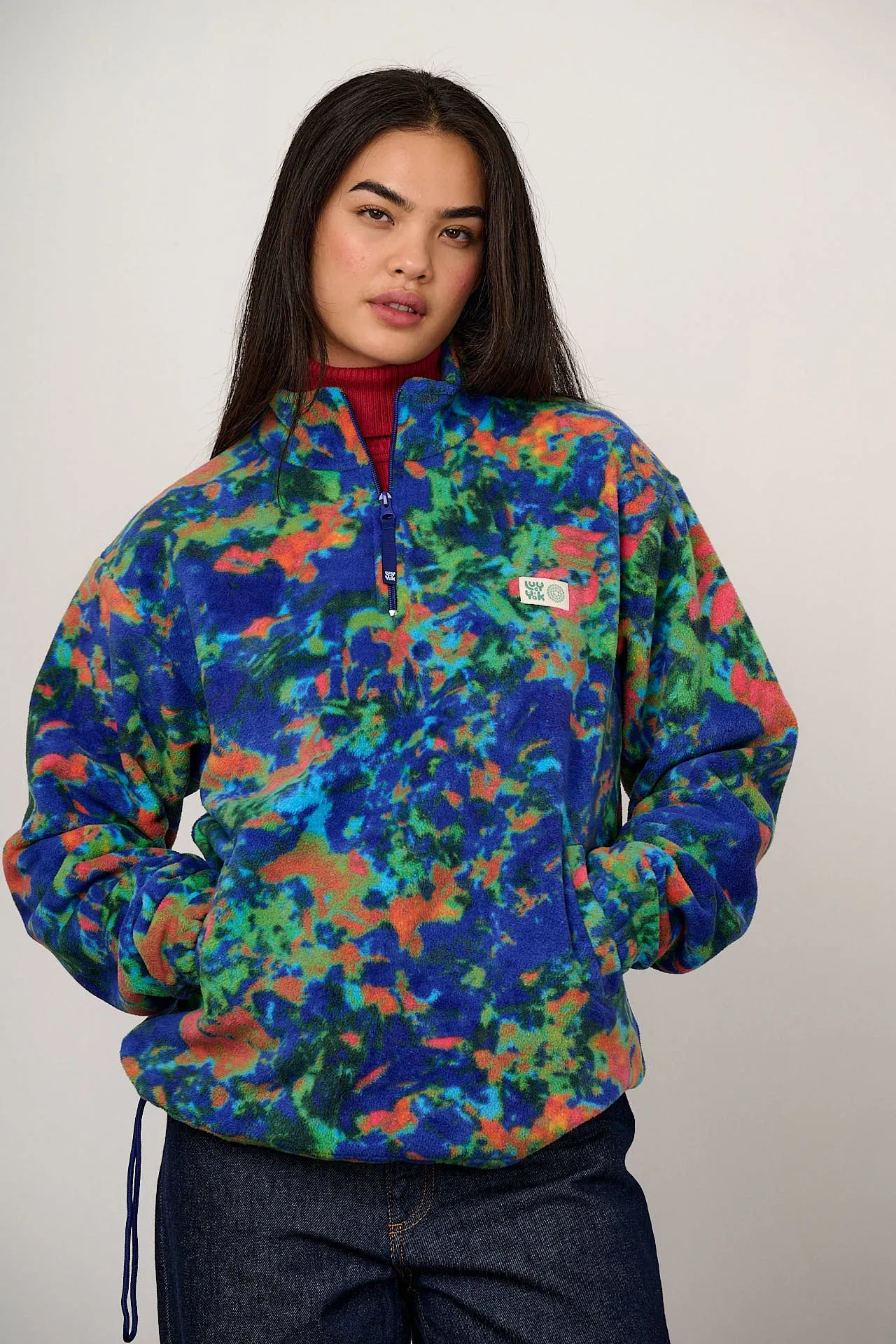 L.E. Stevie - Polar Fleece in Digital Blur Natural History Museum & Yak sold by Lucy & Yak product image thumbnail 3