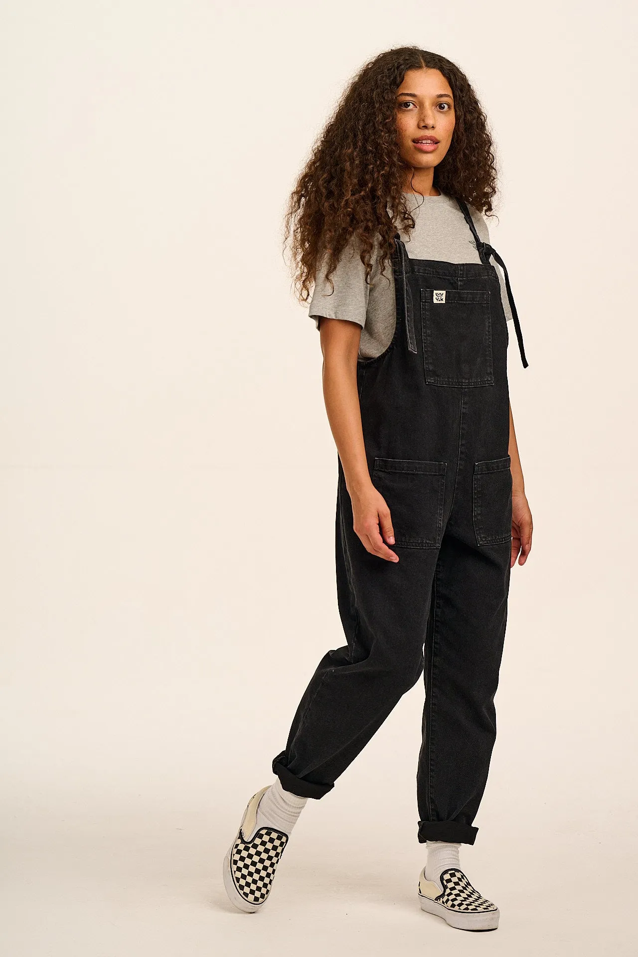Original - Denim Dungarees in Washed Black sold by Lucy & Yak product image thumbnail 2