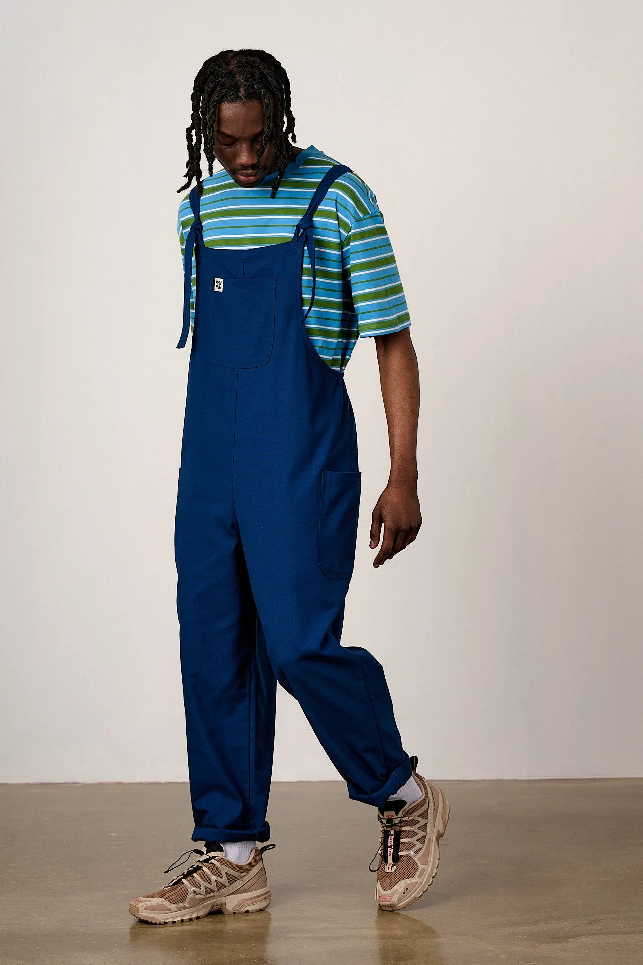Una - Cotton Dungarees in Navy sold by Lucy & Yak product image thumbnail 5