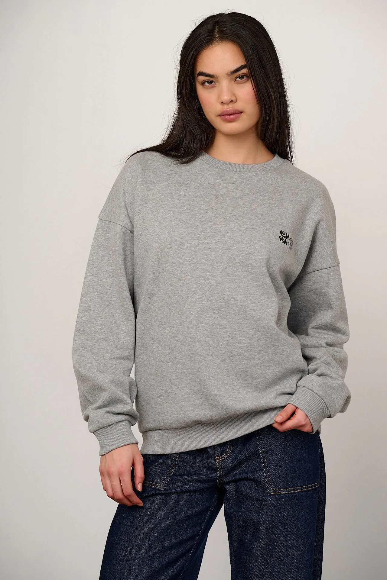 L.E. Sutton - Cotton Oversized Sweatshirt in Dinosaur Natural History Museum & Yak Print sold by Lucy & Yak product image thumbnail 4