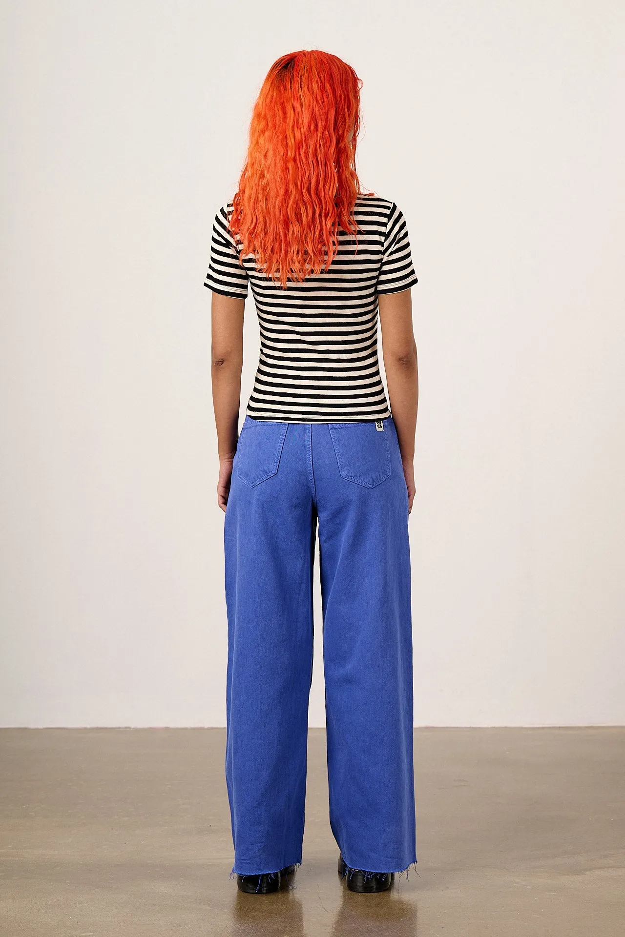 Gracie - Cotton T-Shirt in Black & White Stripe sold by Lucy & Yak product image thumbnail 5