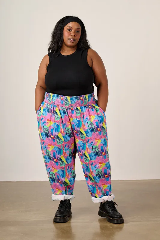 L.E Alexa - Cotton Trousers in Arthouse & Yak made by Lucy & Yak