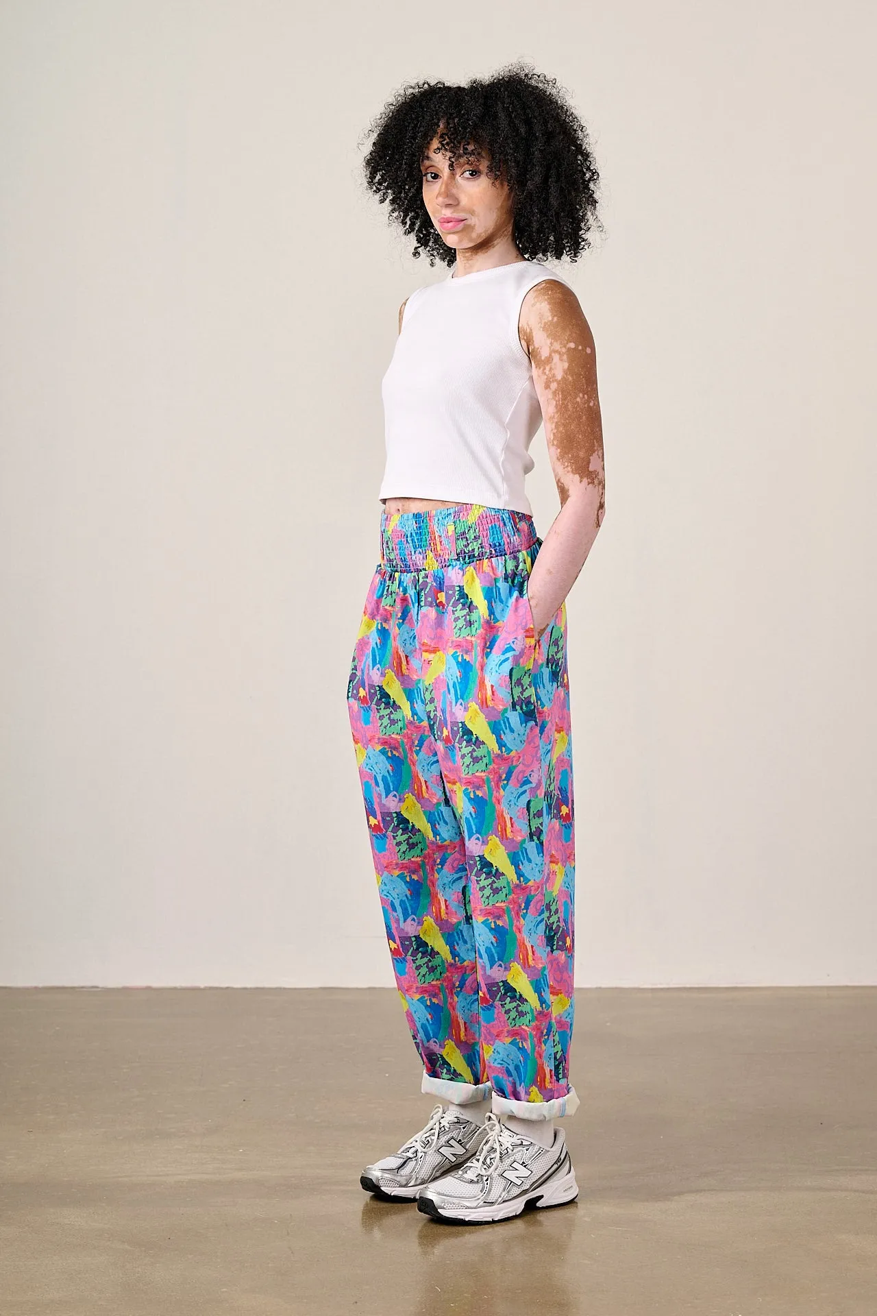 L.E Alexa - Cotton Trousers in Arthouse & Yak sold by Lucy & Yak product image thumbnail 5