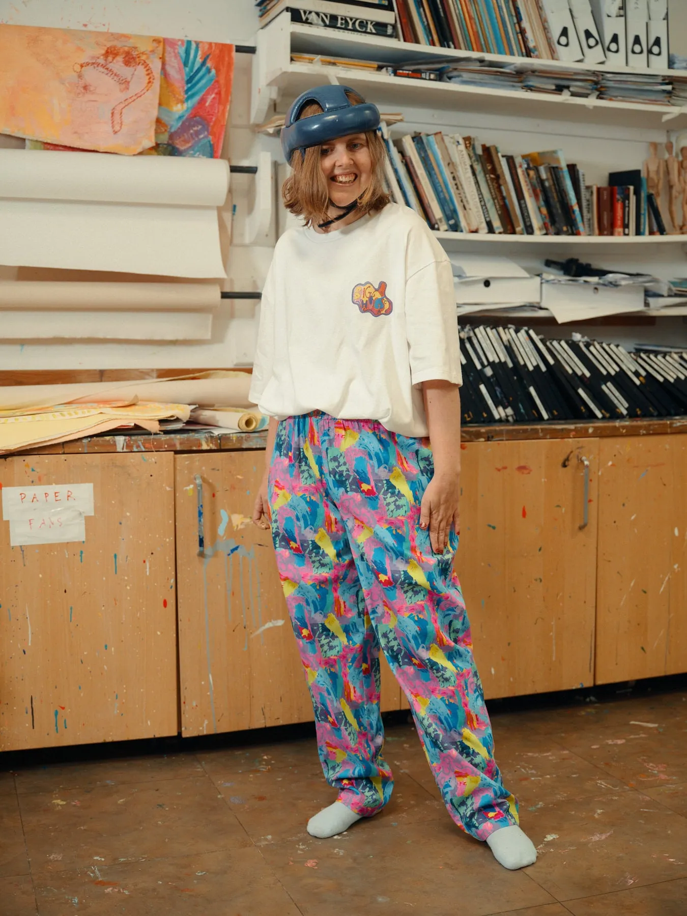 L.E Alexa - Cotton Trousers in Arthouse & Yak sold by Lucy & Yak product image thumbnail 2