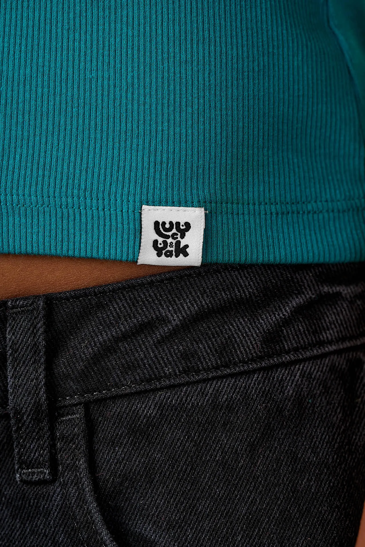 Gracie - Cotton T-Shirt in in Pagoda Blue sold by Lucy & Yak product image thumbnail 2