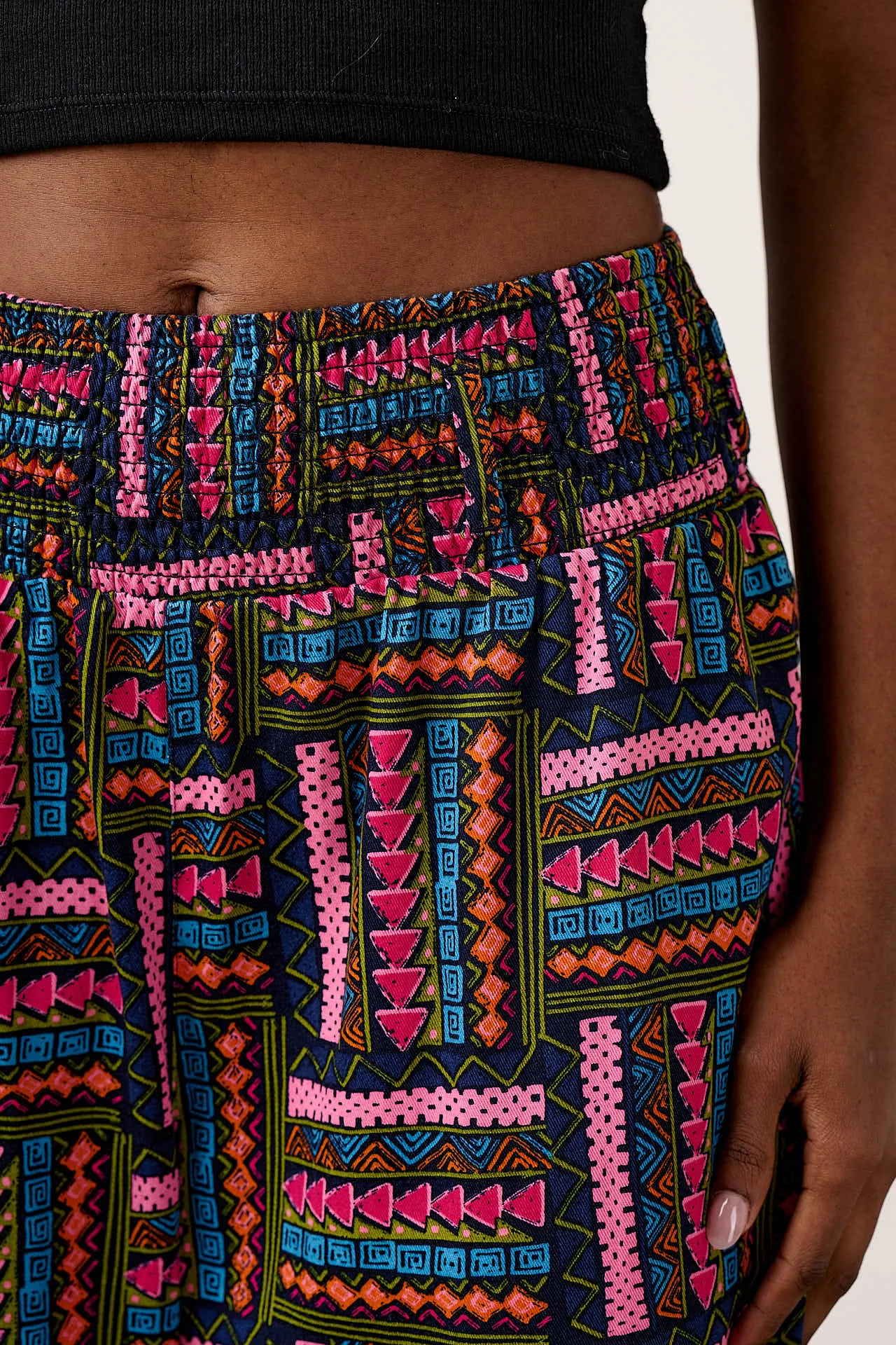 Alexa - Cotton Trousers in Artisan Patchwork Print sold by Lucy & Yak product image thumbnail 2