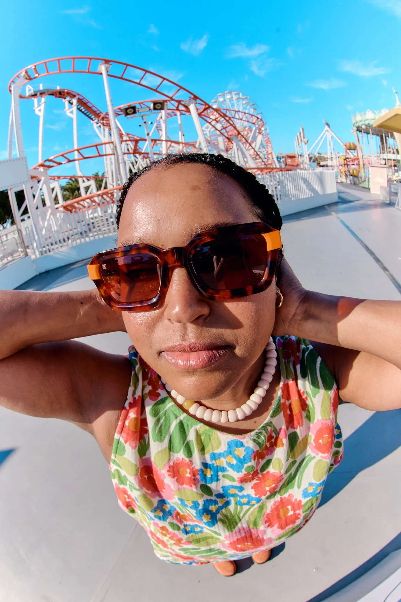 Mika - Sunglasses in Orange & Tortoiseshell sold by Lucy & Yak