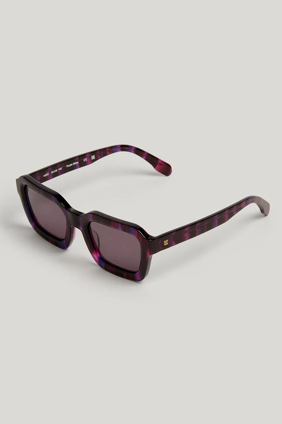 Mika - Sunglasses in Purple Stripe sold by Lucy & Yak product image thumbnail 3