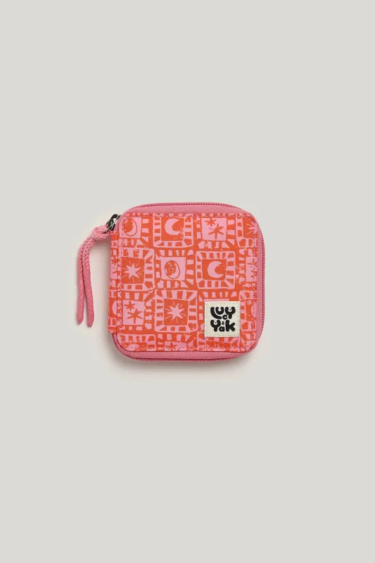 Eve - Purse in Pink & Red Lunar Checkerboard made by Lucy & Yak