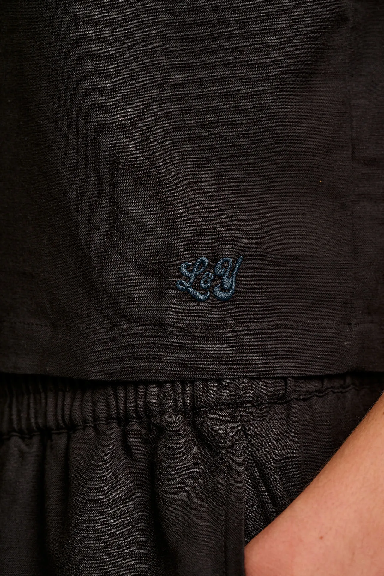 Etoile - Viscose Button Up Woven Tank in Black sold by Lucy & Yak product image thumbnail 2