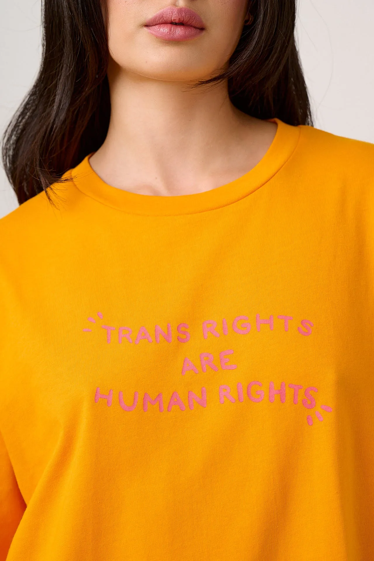 Bee Illustrates Pride 2026 - Benny - Oversized cotton T-Shirt in Orange sold by Lucy & Yak product image thumbnail 2