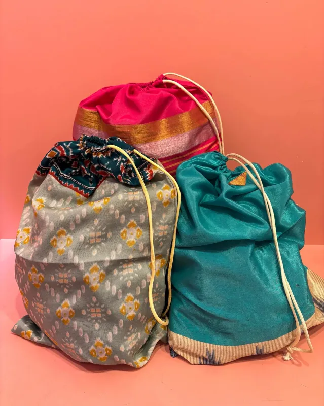 Saree Bag made by Lucy & Yak