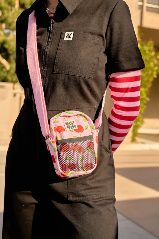 Brady - Crossbody Twill Bag in Morello Print sold by Lucy & Yak