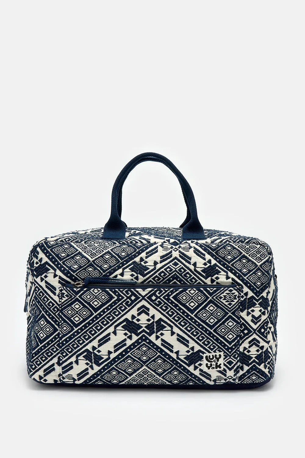 Coppola - Weekend Bag in Navy Jacquard Print sold by Lucy & Yak