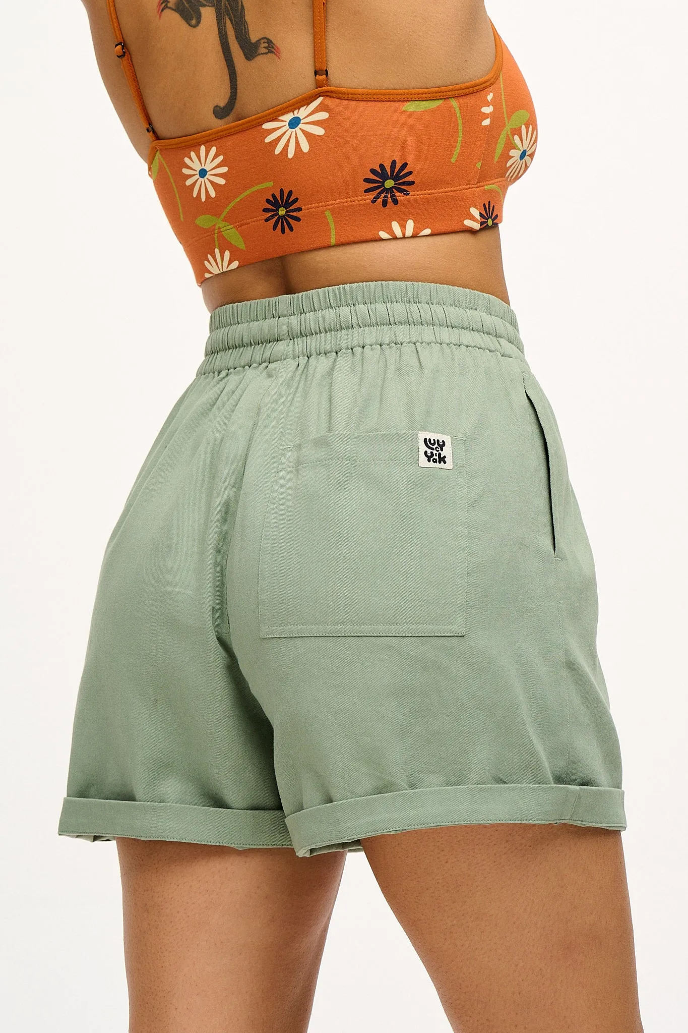 Charlie - Cotton Shorts in Green Bay sold by Lucy & Yak